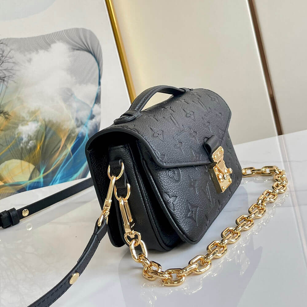 Black LV Pochette Metis East West - Image 3