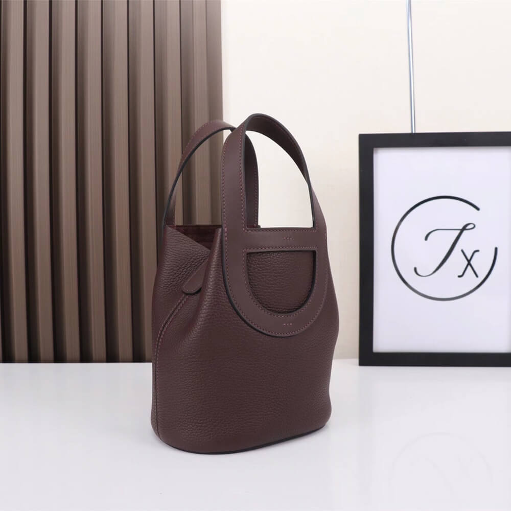 Saddle Red Hermes loop bag - Image 3