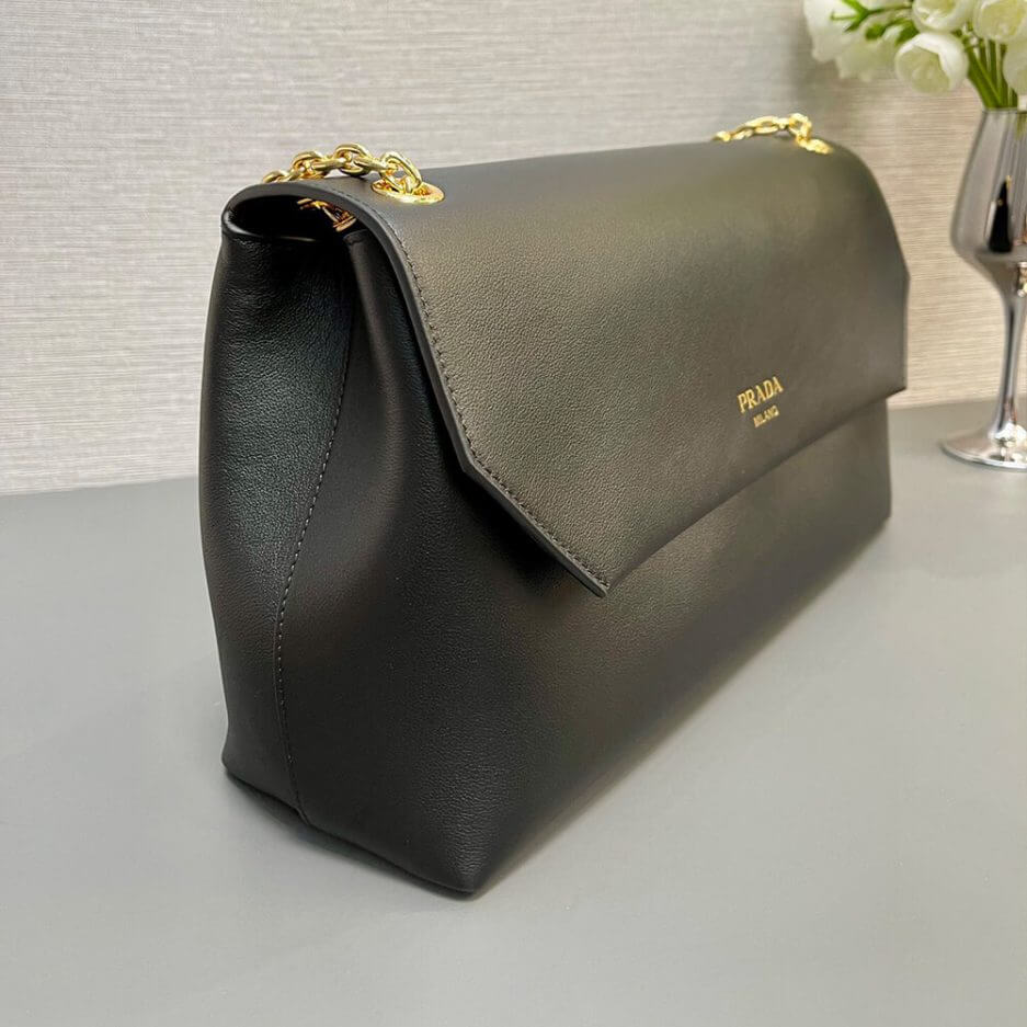 Black Prada Medium leather shoulder bag (Best
 Grade) - Image 3