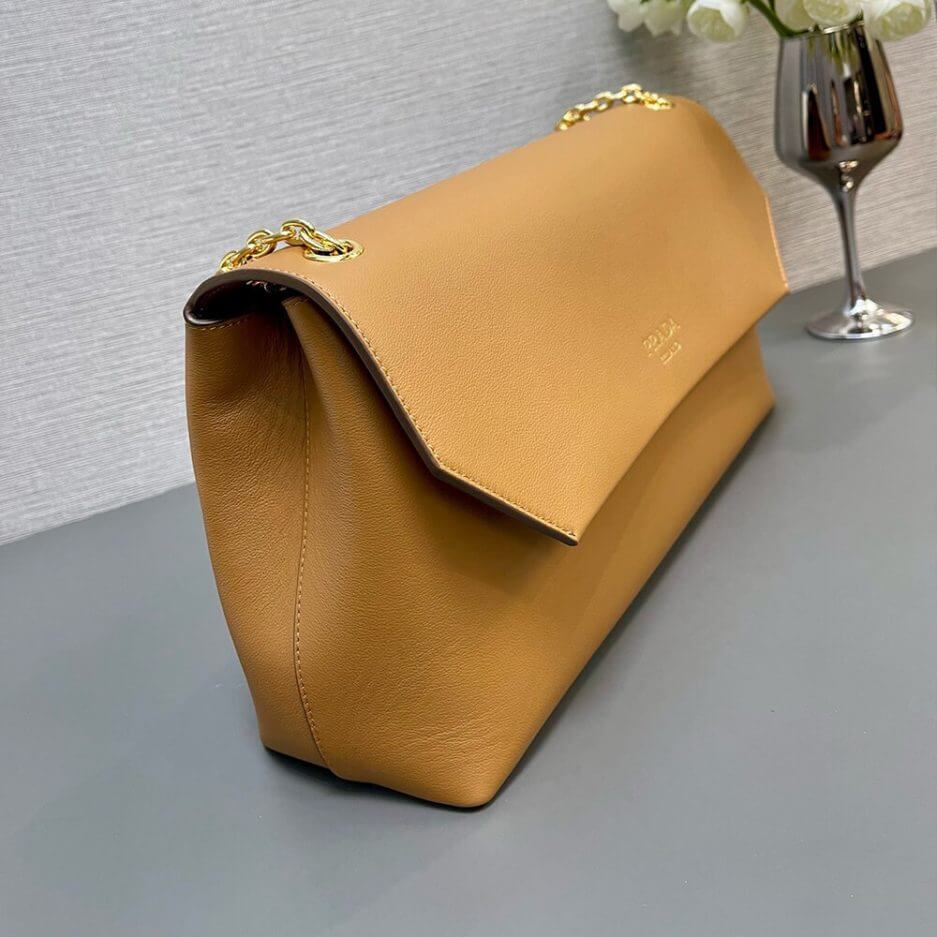 Caramel Prada Medium leather shoulder bag (Best
 Grade) - Image 3