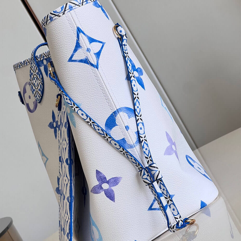 Blue LV Neverfull MM - Image 3