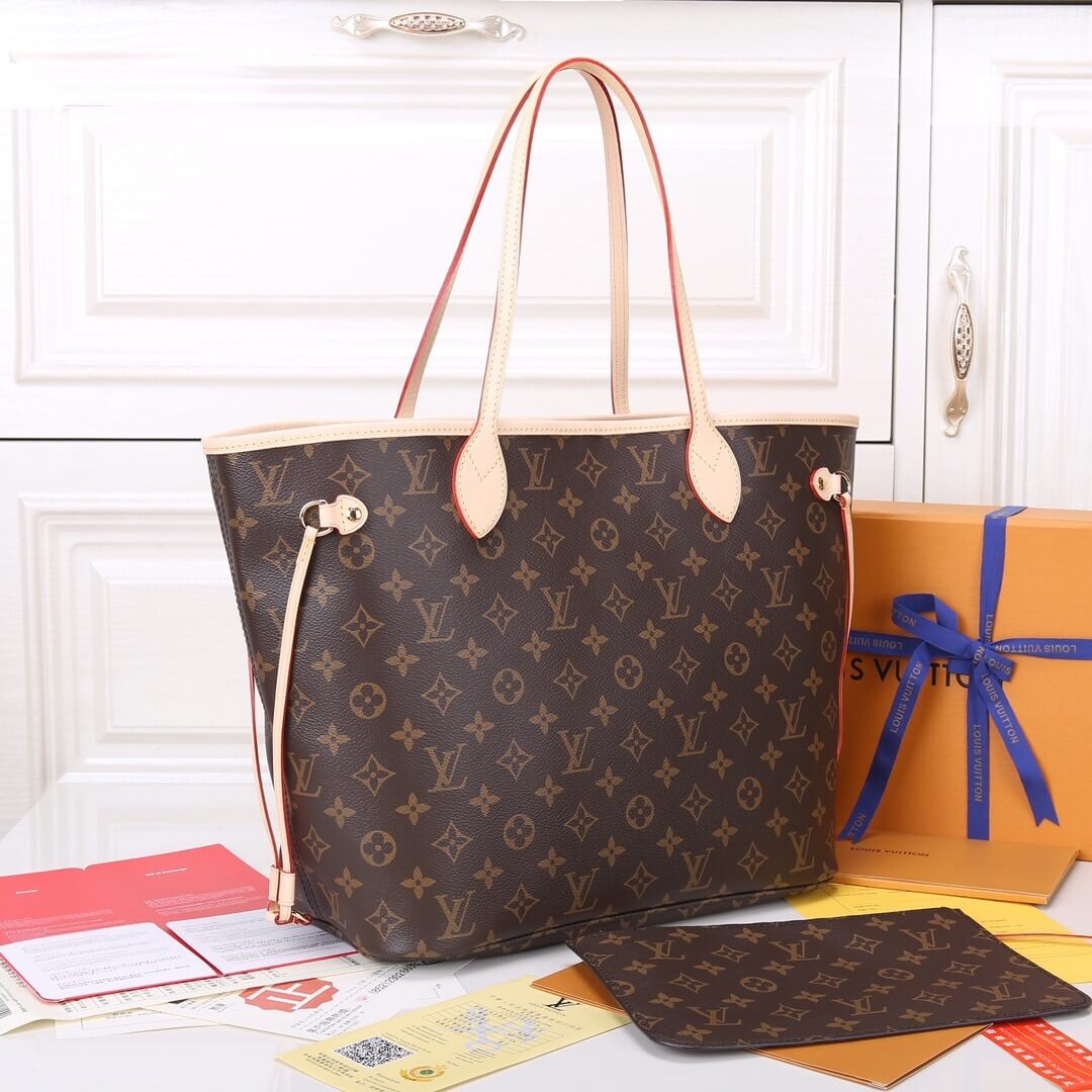 Beige LV Neverfull MM - Image 3