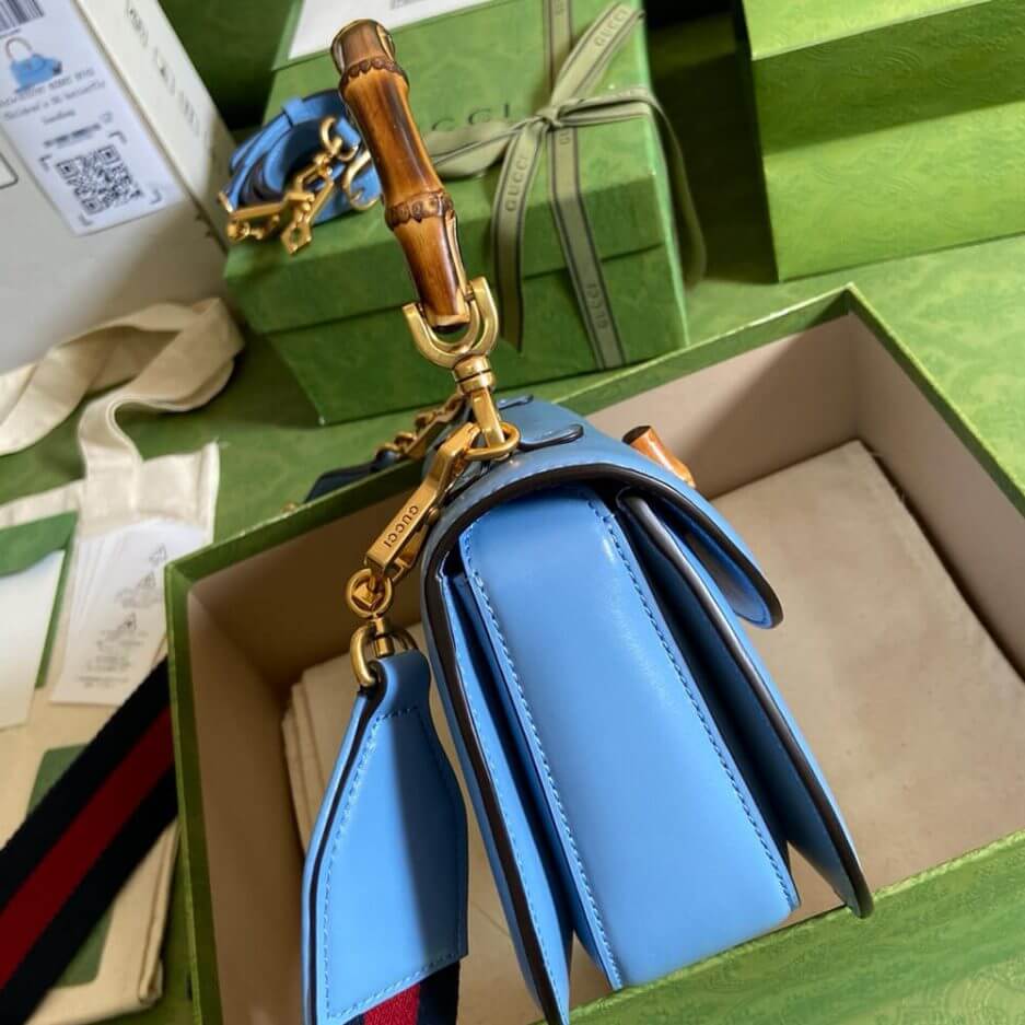 GUCCI BAMBOO 1947 JUMBO GG SMALL TOP HANDLE BAG - Image 3