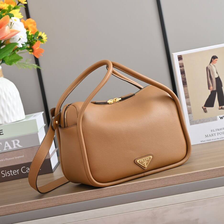 Caramel Prada Darling leather Handbag - Image 3