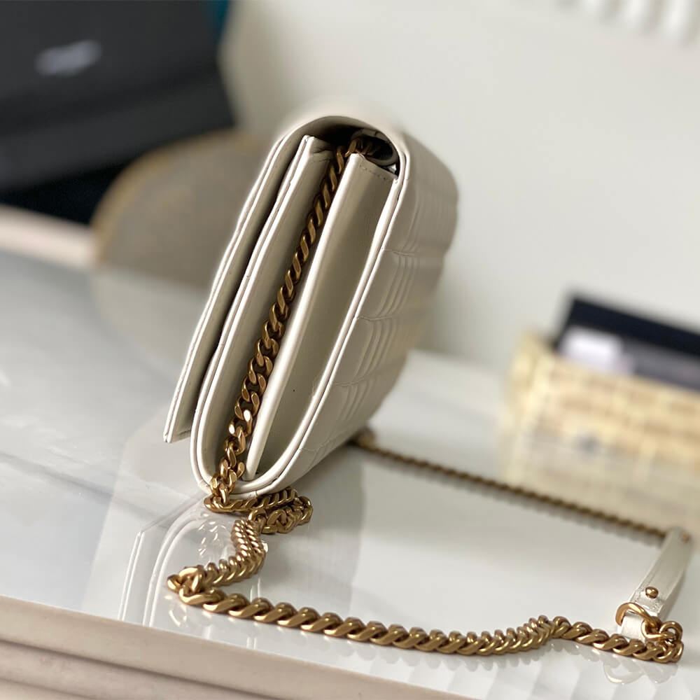 YSL LAMBSKIN CASSANDRE CHAIN WALLET - Image 3