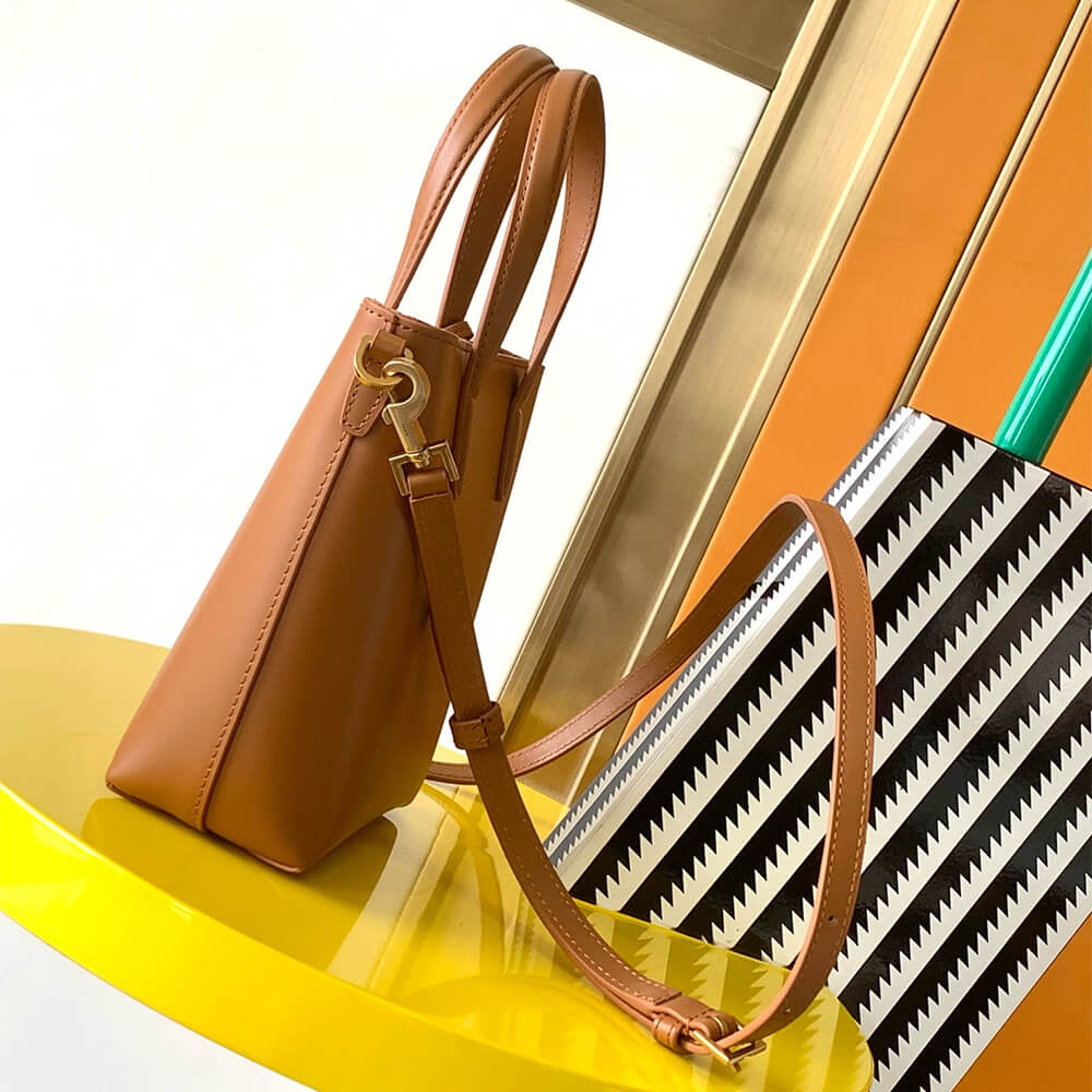 Brown MINI TOY SHOPPING SAINT LAURENT IN BOX LEATHER - Image 3