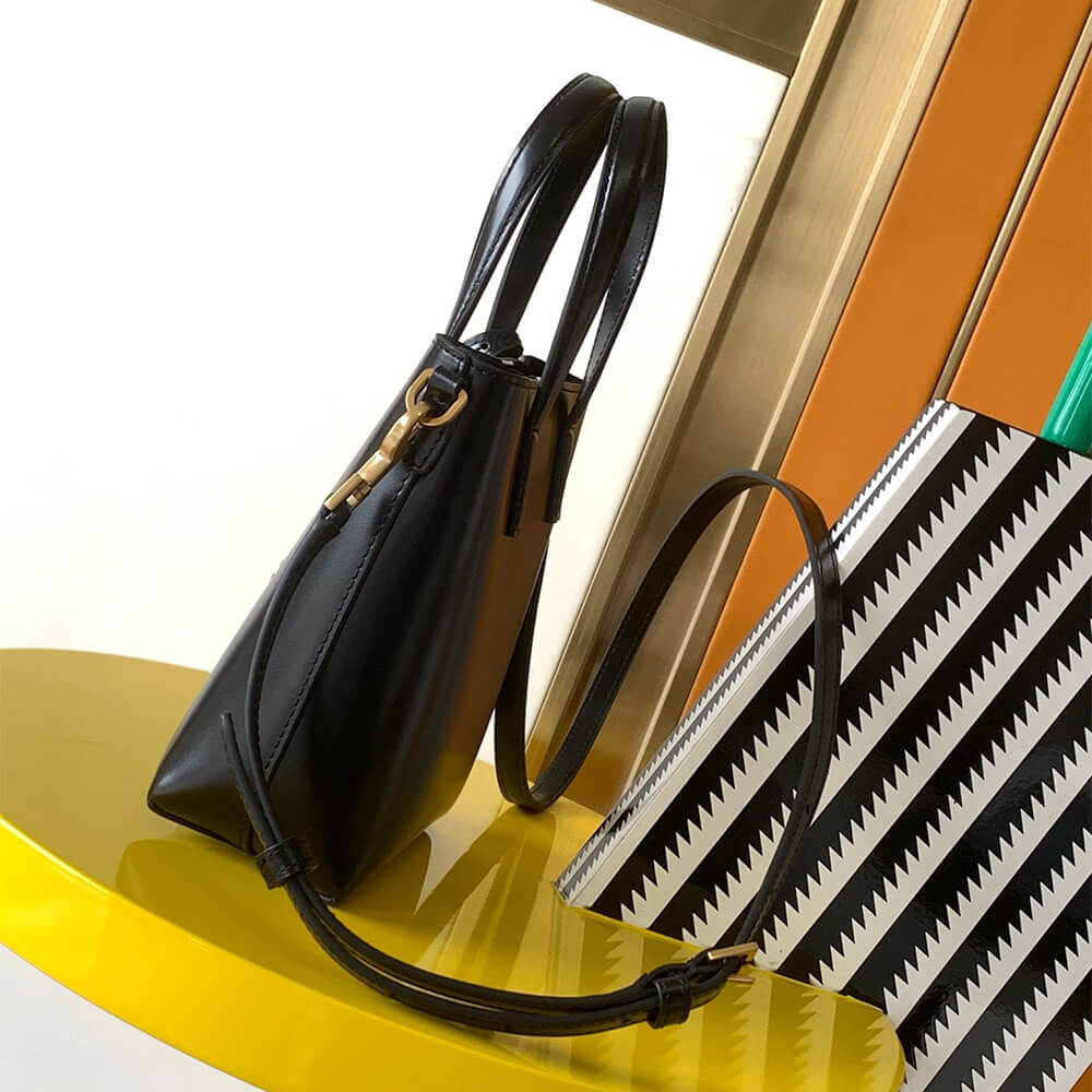 Black MINI TOY SHOPPING SAINT LAURENT IN BOX LEATHER - Image 3