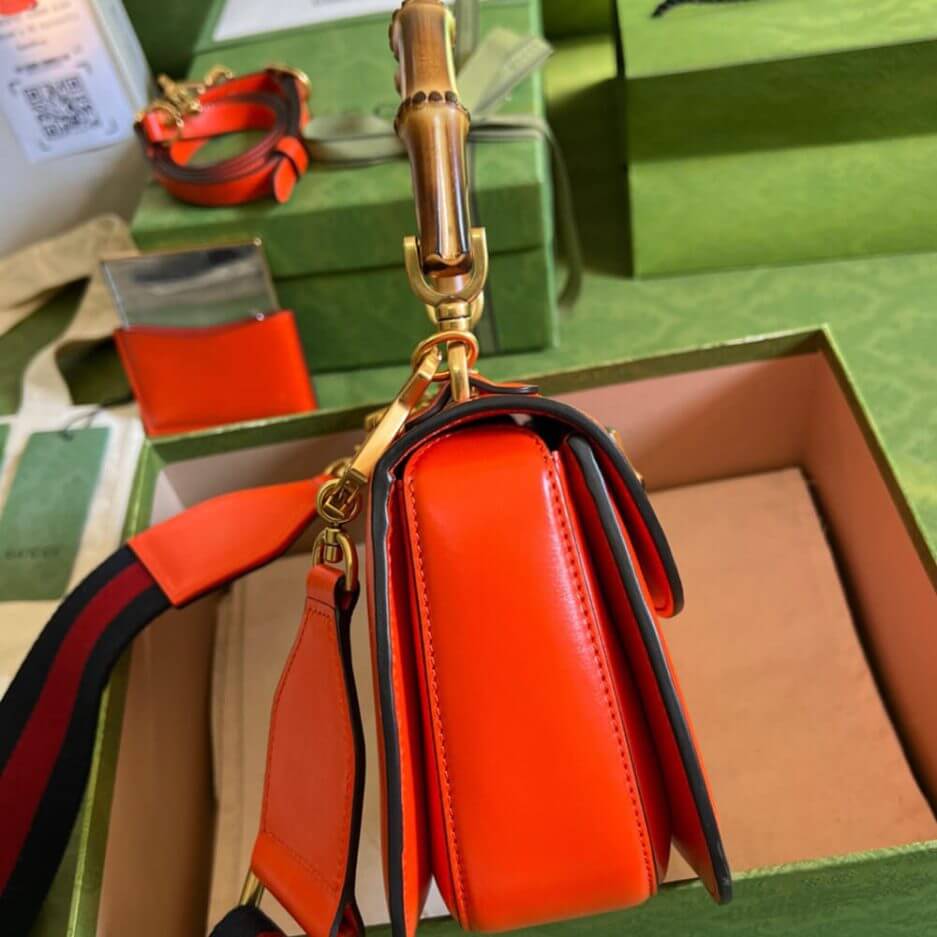 GUCCI BAMBOO 1947 JUMBO GG SMALL TOP HANDLE BAG - Image 3