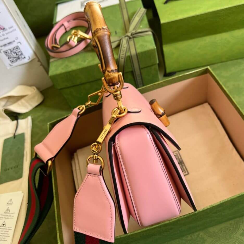 GUCCI BAMBOO 1947 JUMBO GG SMALL TOP HANDLE BAG - Image 3