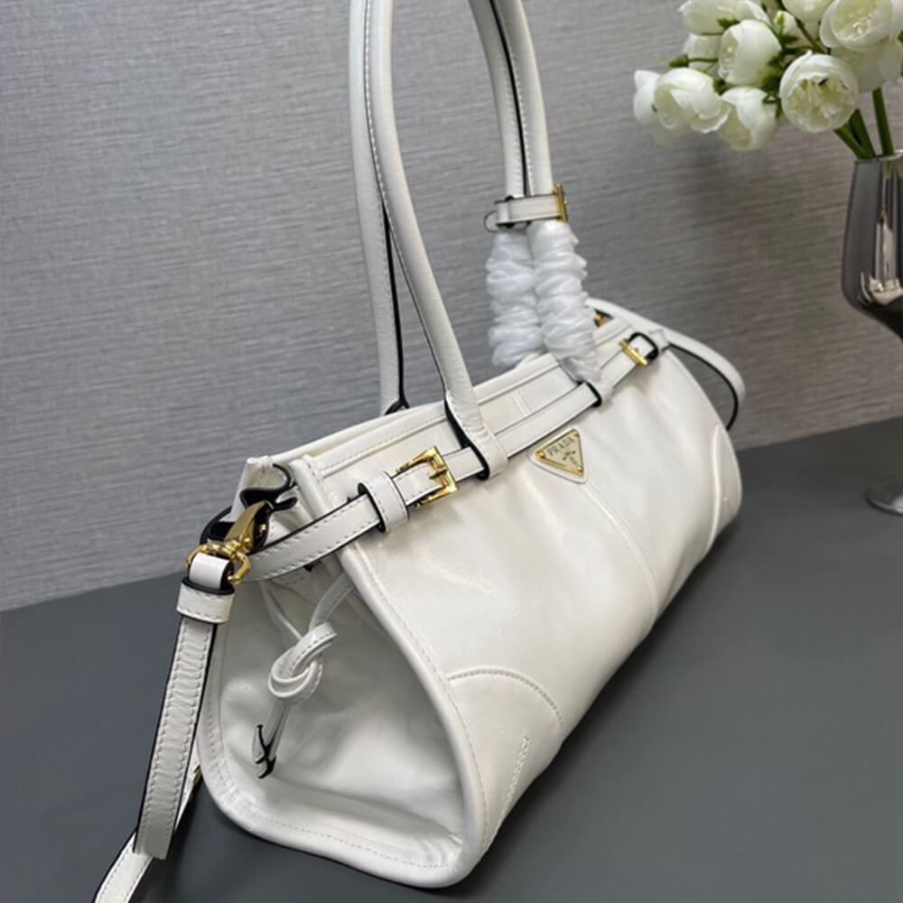 White Prada Medium leather handbag (Best
 grade) - Image 3