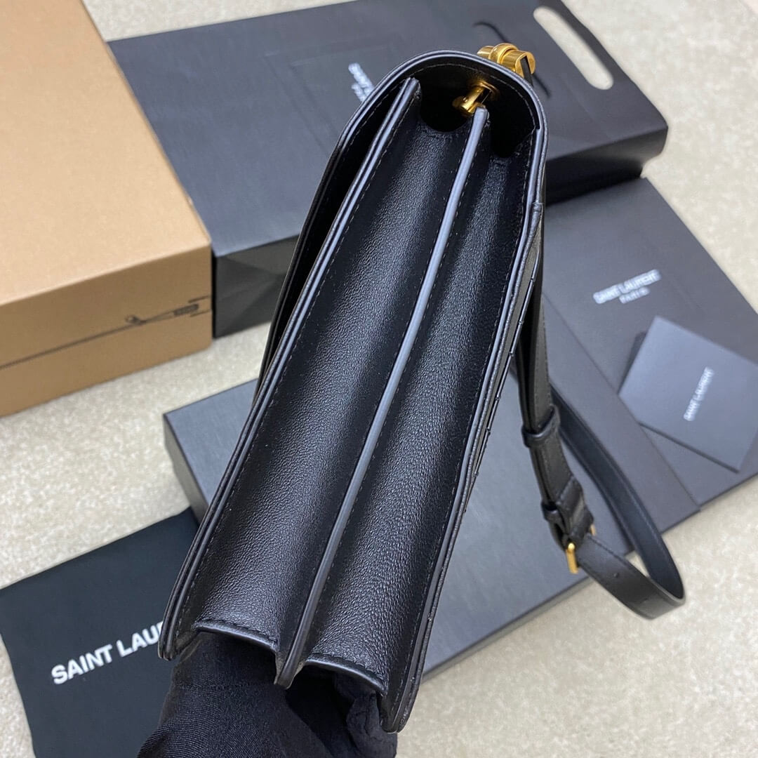 Black YSL Quilted Gaby Shoulder Bag - Image 3