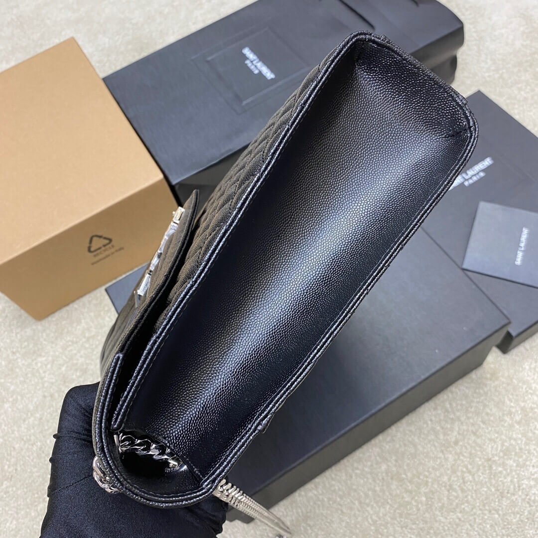 Black YSL Large Envelope Bag - Image 3