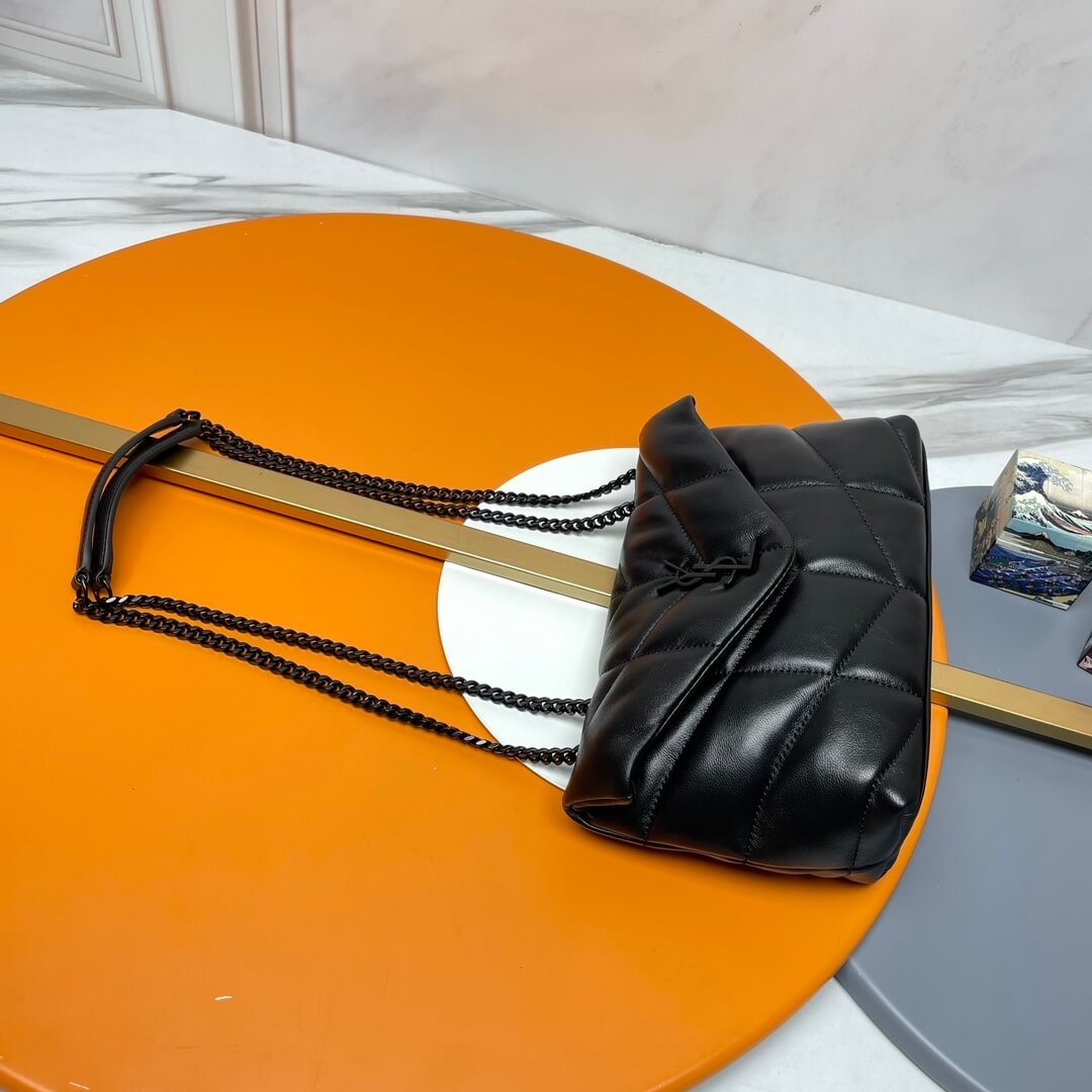 Black YSL Toy Puffer in lambskin - Image 3