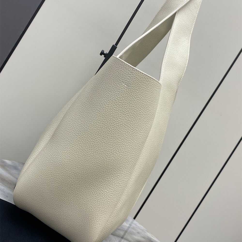 Dark Beige YSL LE 5 A 7 BEA IN GRAINED LEATHER - Image 3