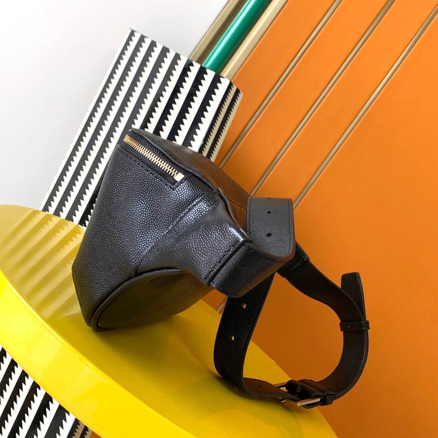 YSL CASSANDRE CLASSIC belt Bag in grain de poudre embossed leather - Image 3