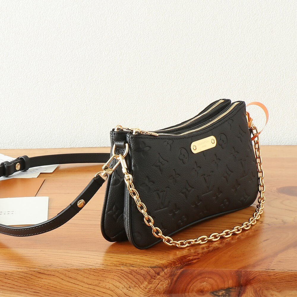 Black LV Liv Pochette - Image 3