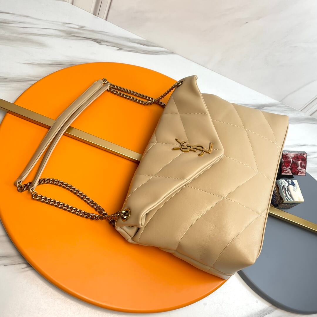 Beige YSL PUFFER MEDIUM in Nappa leather - Image 3