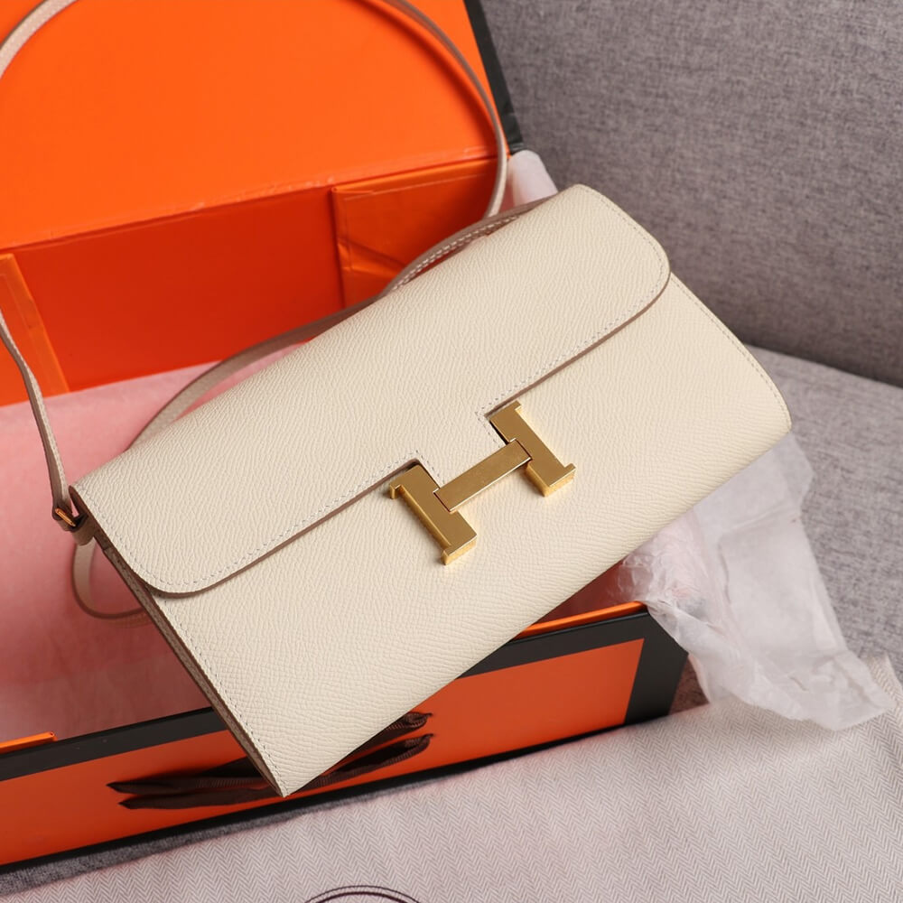 White Hermes Constance wallet - Image 3