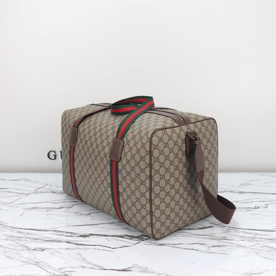 Gucci Medium duffle bag with Web - Image 3
