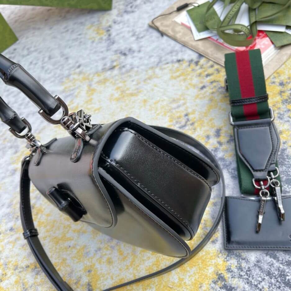 GUCCI BAMBOO 1947 JUMBO GG SMALL TOP HANDLE BAG - Image 3