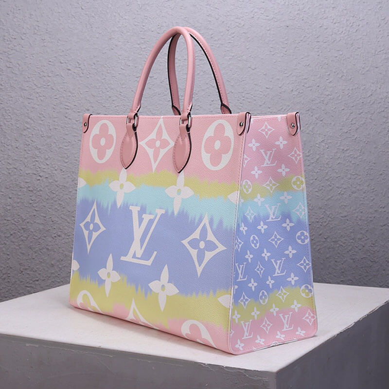 Pastel Pink LV Escale OnTheGo GM Tote Bag - Image 3