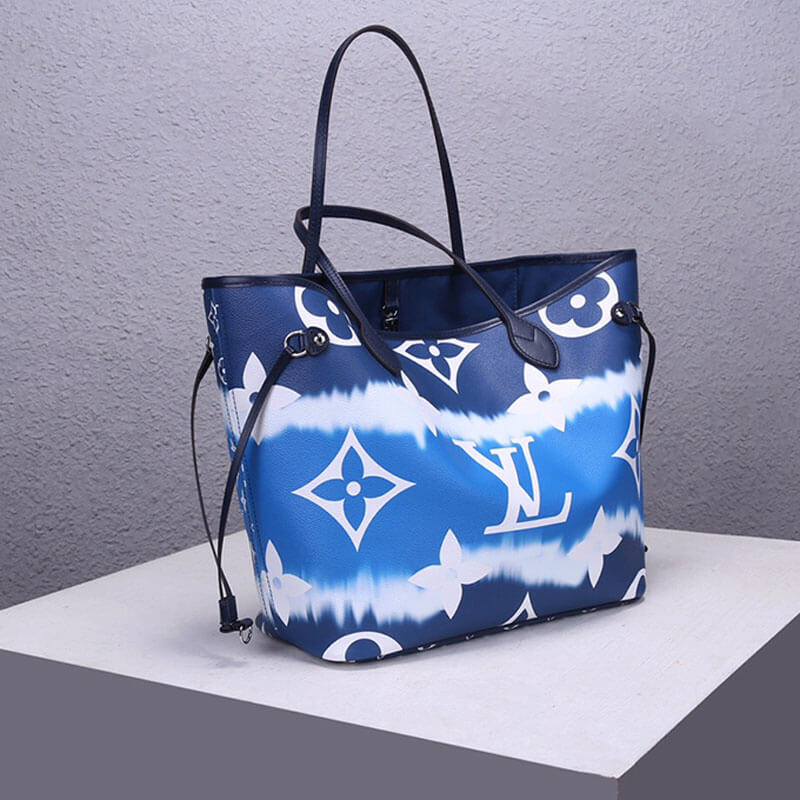 Blue LV Escale Neverfull MM Tote - Image 3