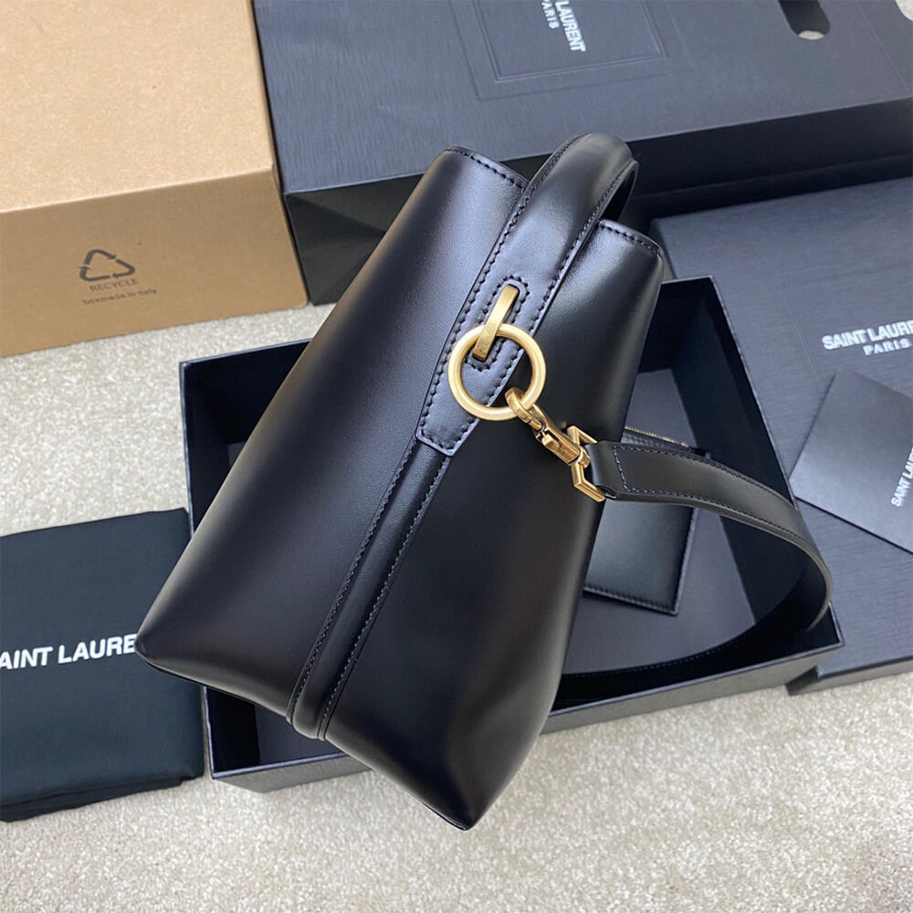 BLACK YSL LE 37 small in shiny leather - Image 3