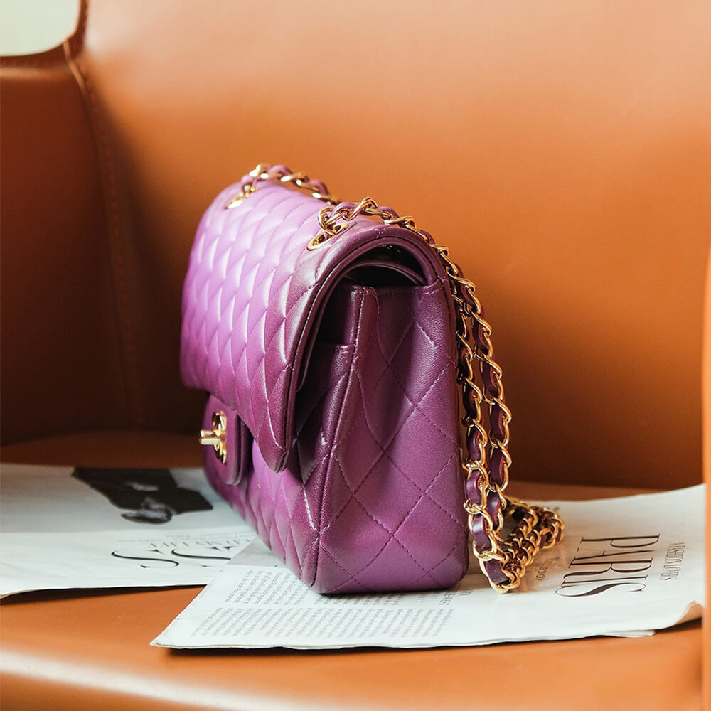Purple CHANEL CLASSIC 11.12 HANDBAG (Best
 grade) - Image 3