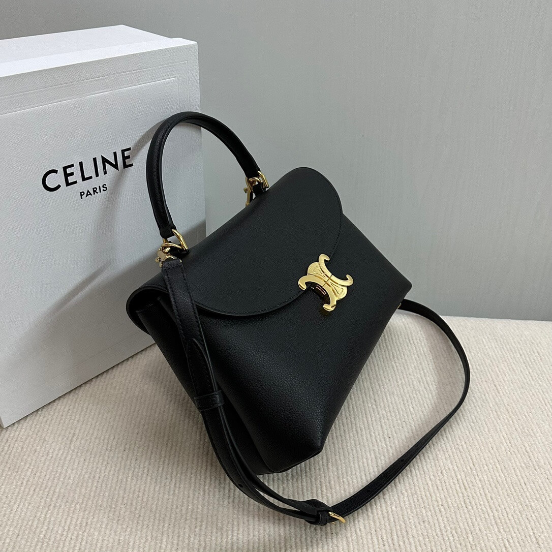 Black CELINE Medium size NINO bag in soft cow leather - Image 3