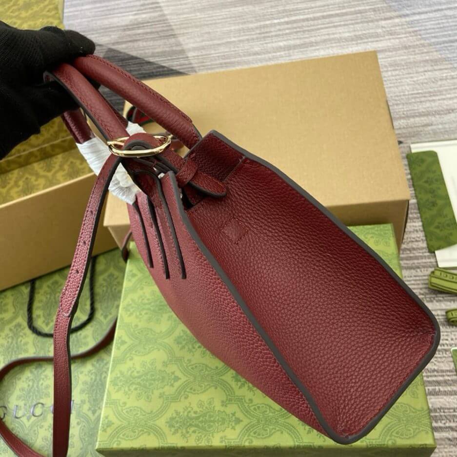 GUCCI SMALL TOTE BAG WITH HOOK CLOSURE - Image 3