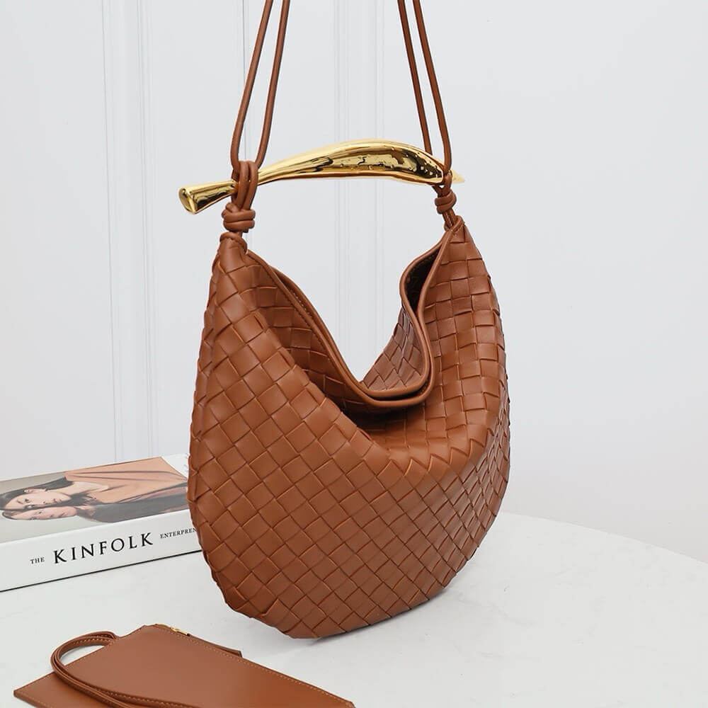 Cognac Bottega Veneta Medium Sardine Handbag - Image 3