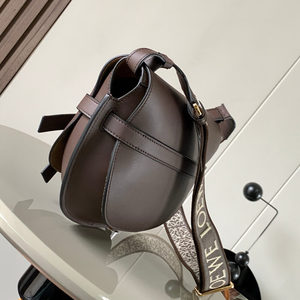 Loewe Small Gate bag in soft calfskin and jacquard - Image 3