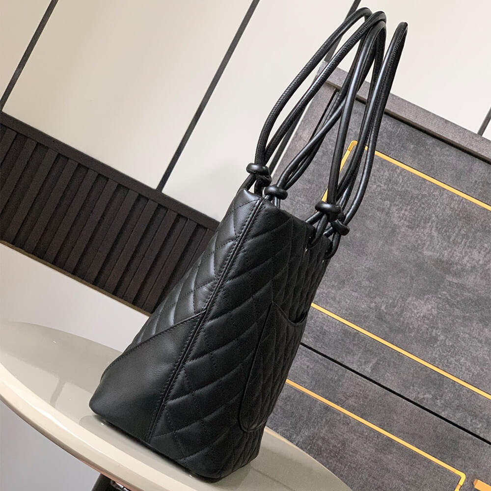 Black & White Chanel Cambon Line Medium Tote (Best
 grade) - Image 3