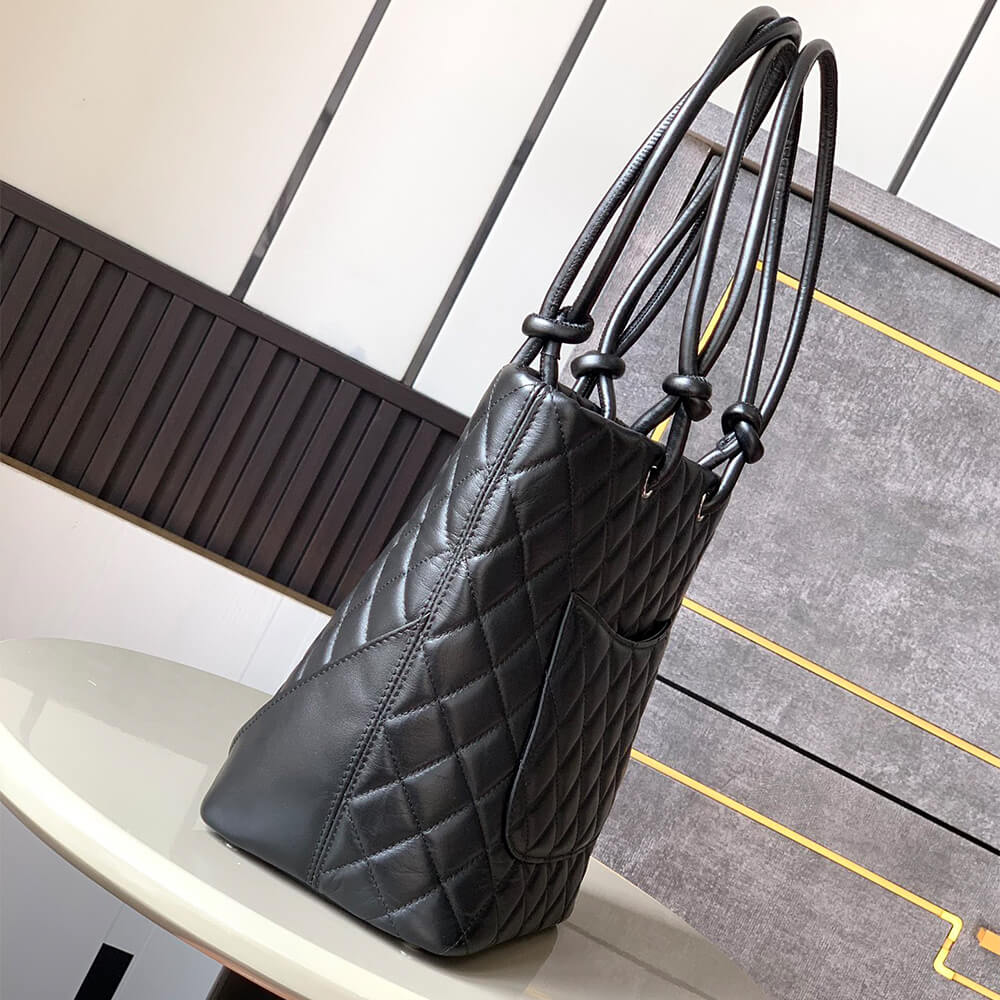 Black Chanel Cambon Line Medium Tote (Best
 grade) - Image 3