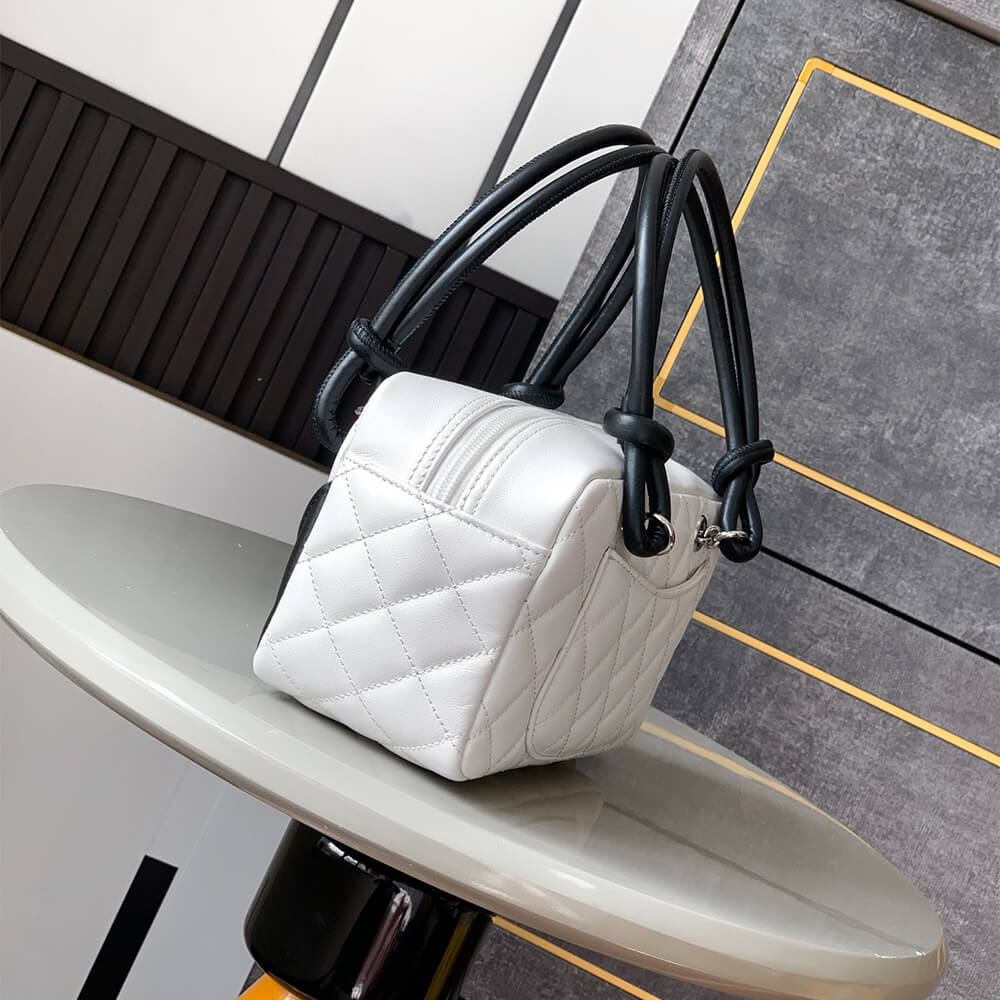 White & Black Chanel Mini Cambon Line Tote (Best
 grade) - Image 3