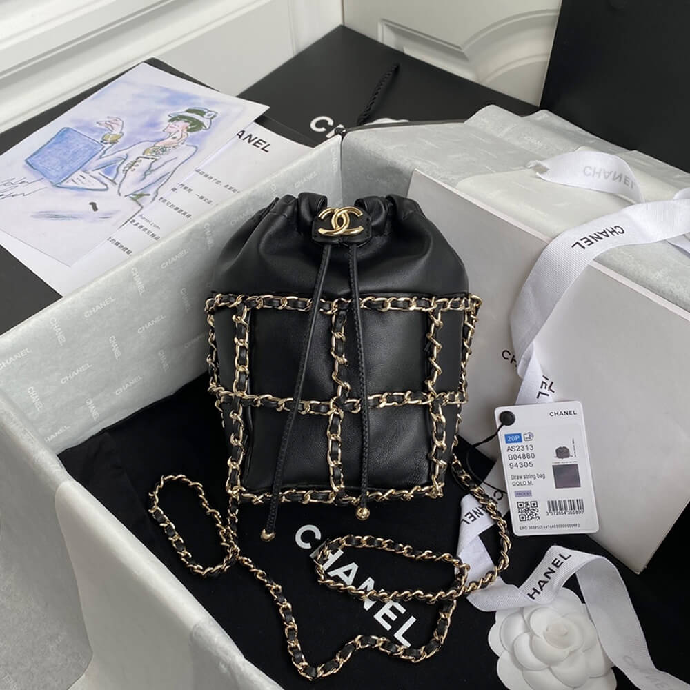 CHANEL Small Drawstring Bag - Image 3