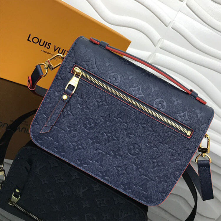 Red LV Pochette Metis Handbag - Image 3