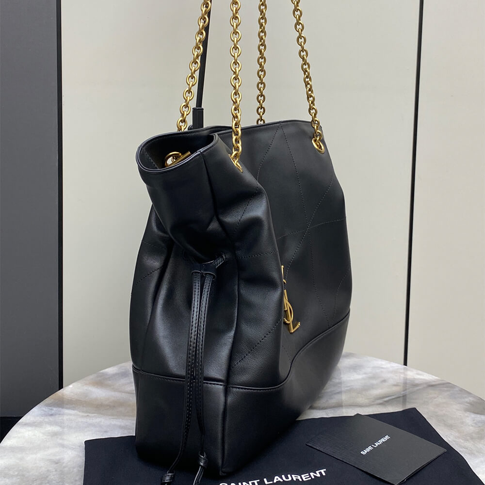 Black YSL JAMIE SHOPPING BAG in lambskin - Image 3
