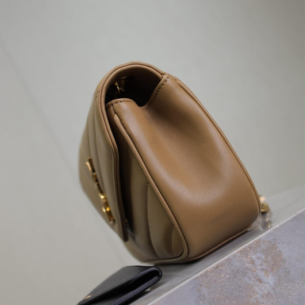 Beige YSL LOULOU small in MATELASSE lambskin - Image 3