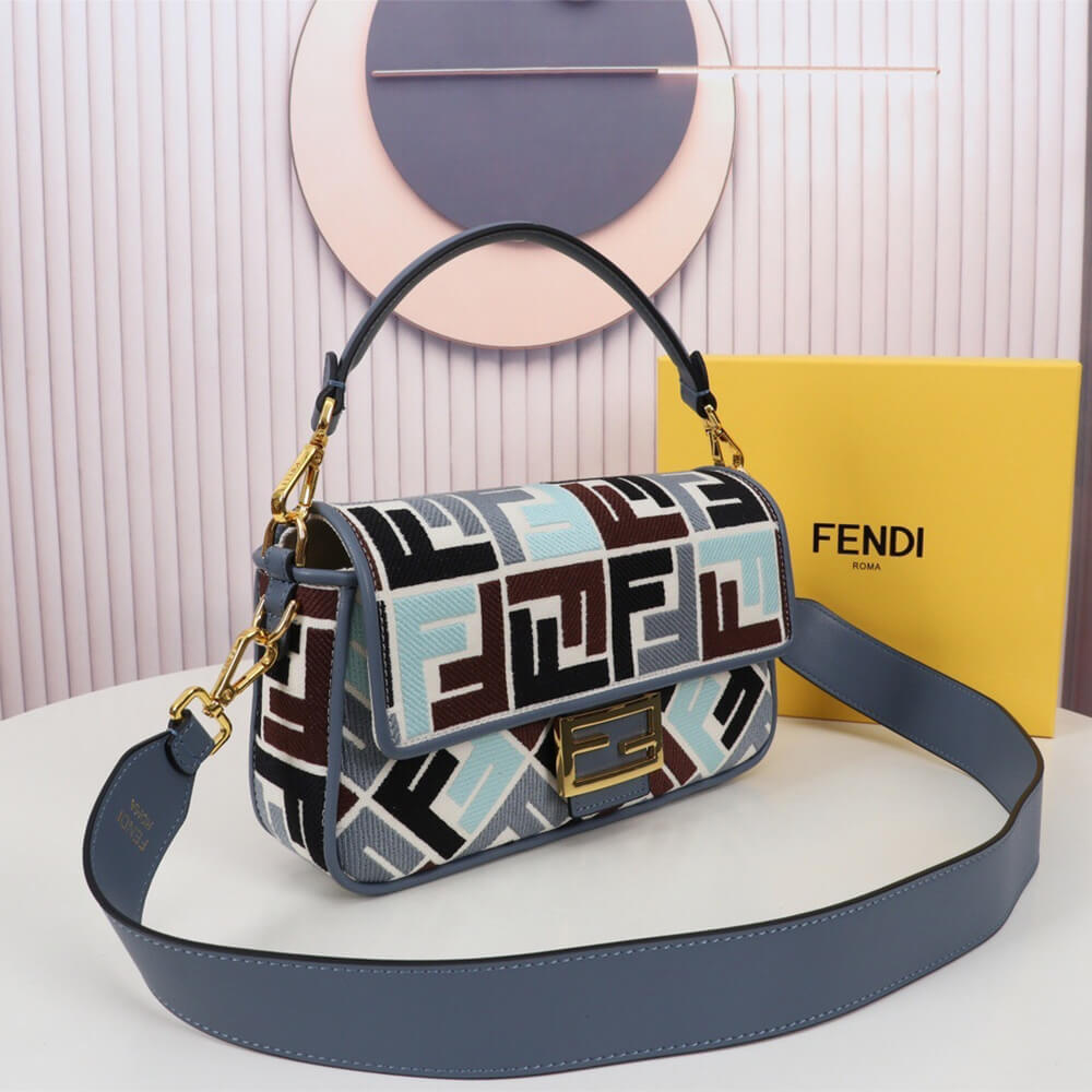 Canvas FF embroidery Fendi Baguette (Best
 grade) - Image 3