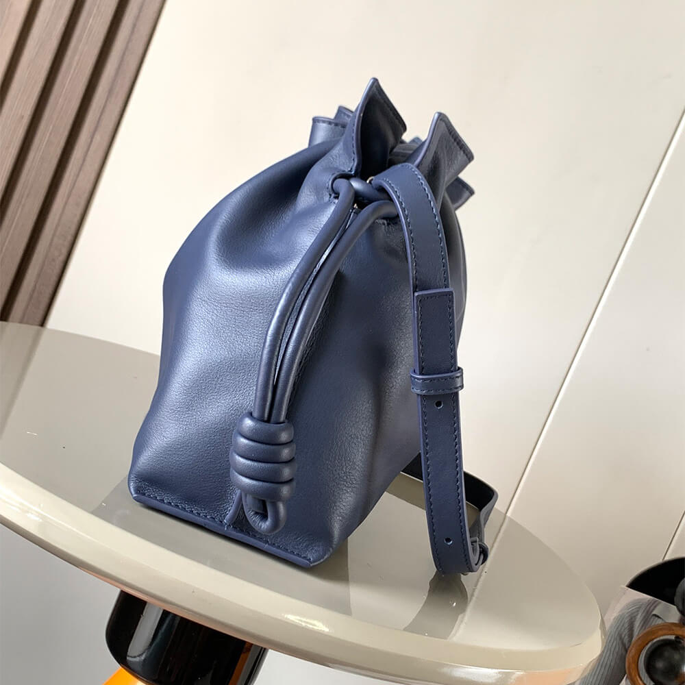 Blue LOEWE Medium Flamenco clutch in nappa calfskin (Best
 GRADE) - Image 3