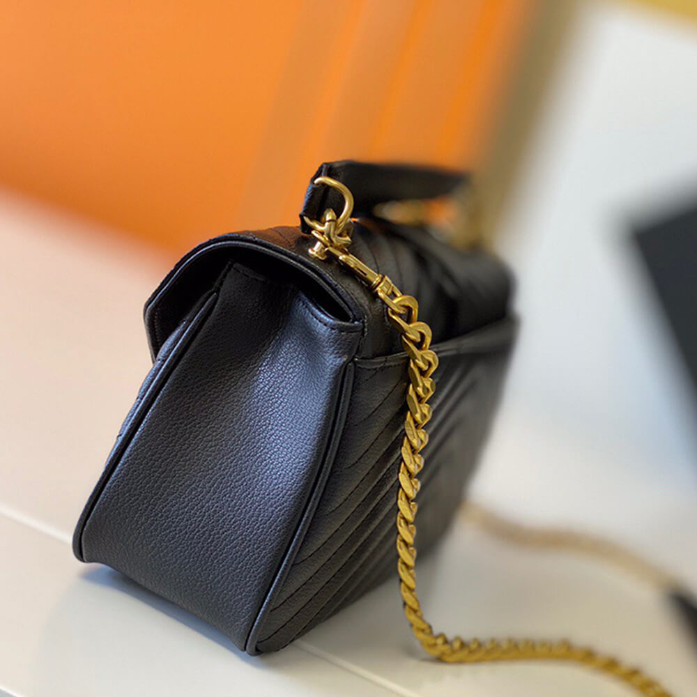 Black Saint Laurent College quilted-leather satchel bag - Image 3