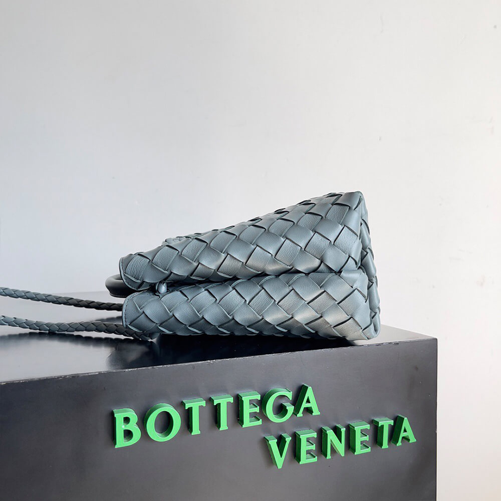 Pale Blue Bottega Veneta Small Andiamo - Image 3