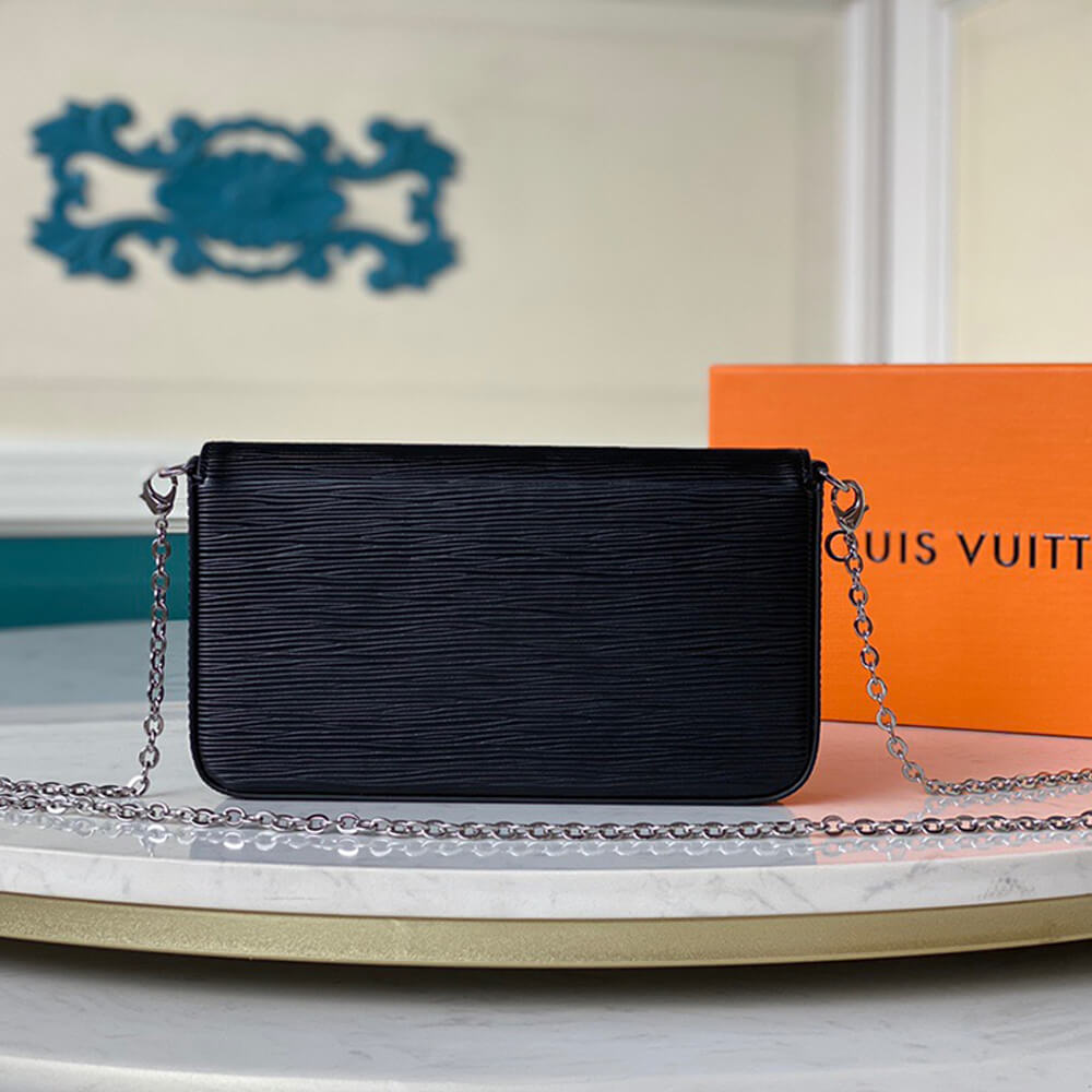 Black Louis Vuitton FELICIE POCHETTE - Image 3