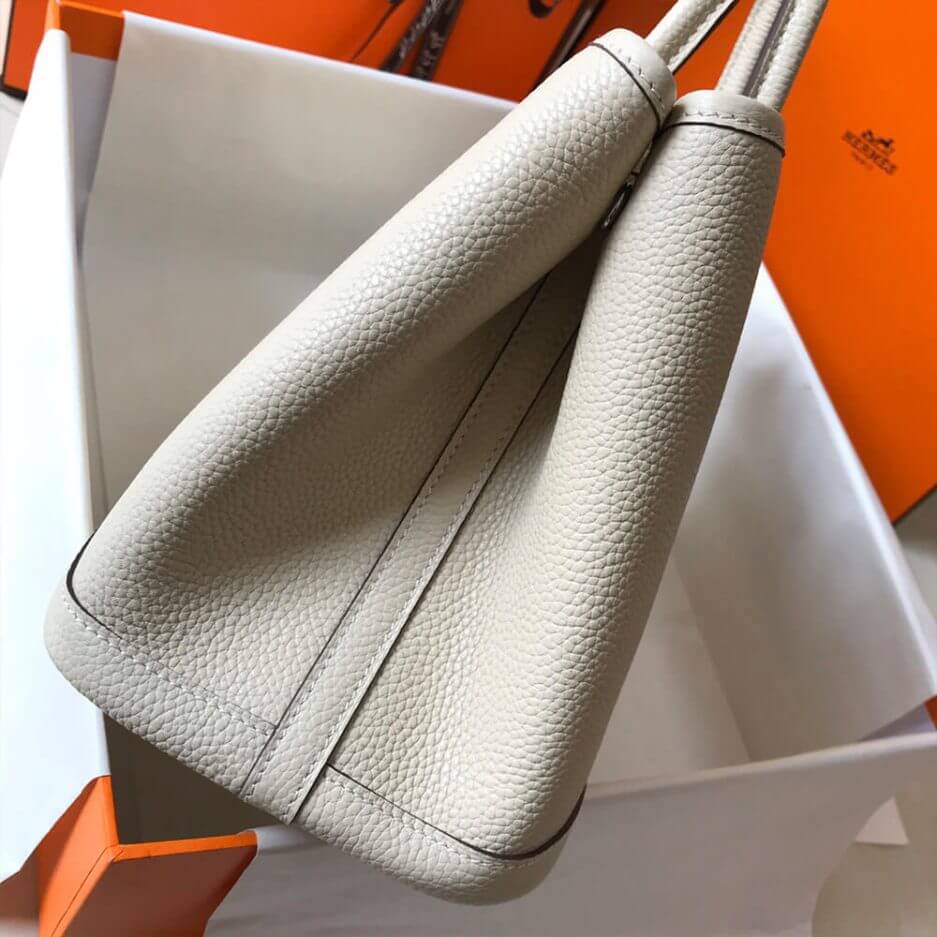 White Hermes Garden Party 30 Bag - Image 3