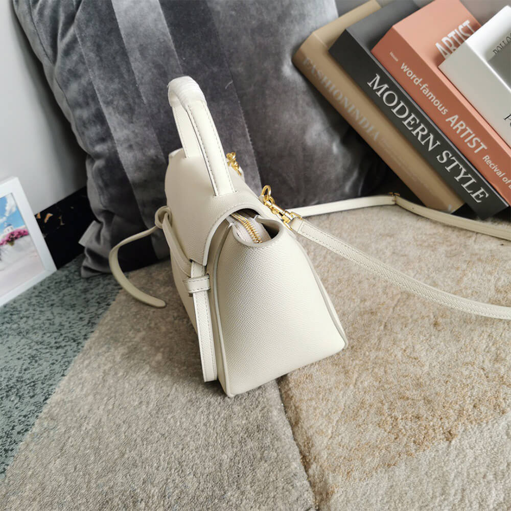 White CELINE NANO BELT BAG - Image 3