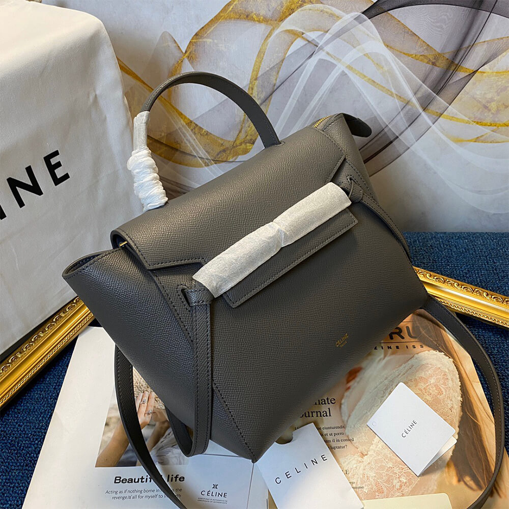 Grey CELINE MICRO BELT BAG - Image 3