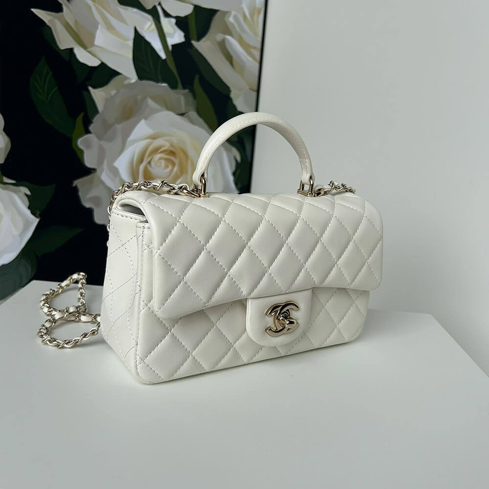 CHANEL Mini Classic Handbag With Top Handle - Image 3