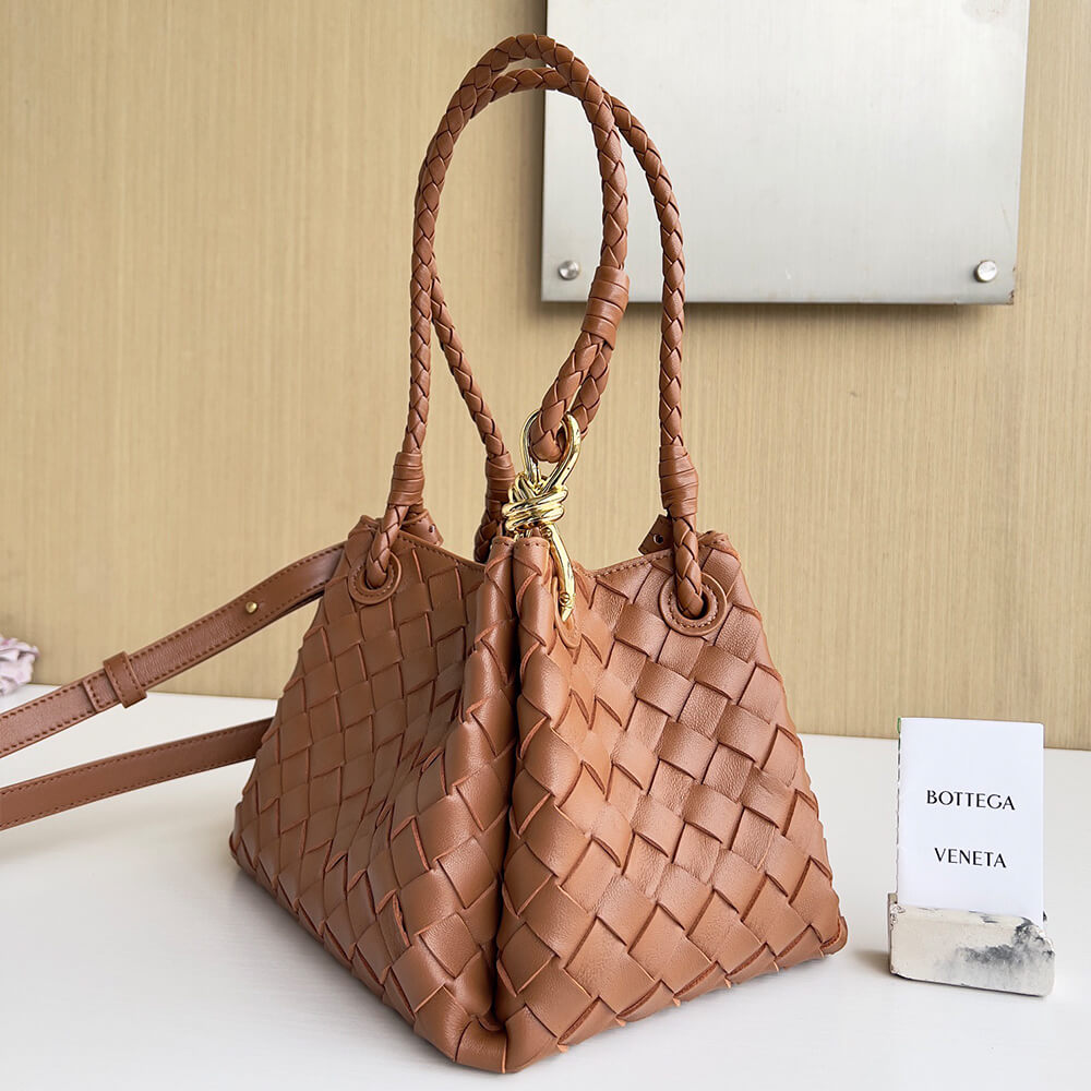 Brown Bottega Veneta Small Parachute - Image 3