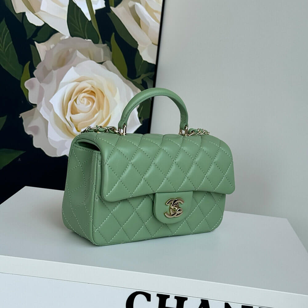 CHANEL Mini Classic Handbag With Top Handle - Image 3